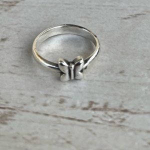 James Avery VHTF Retired Sterling Silver Butterfly Ring